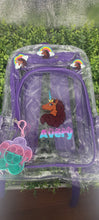 Load image into Gallery viewer, Clear Bookbag Decor
