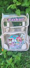 Load image into Gallery viewer, Clear Bookbag Decor
