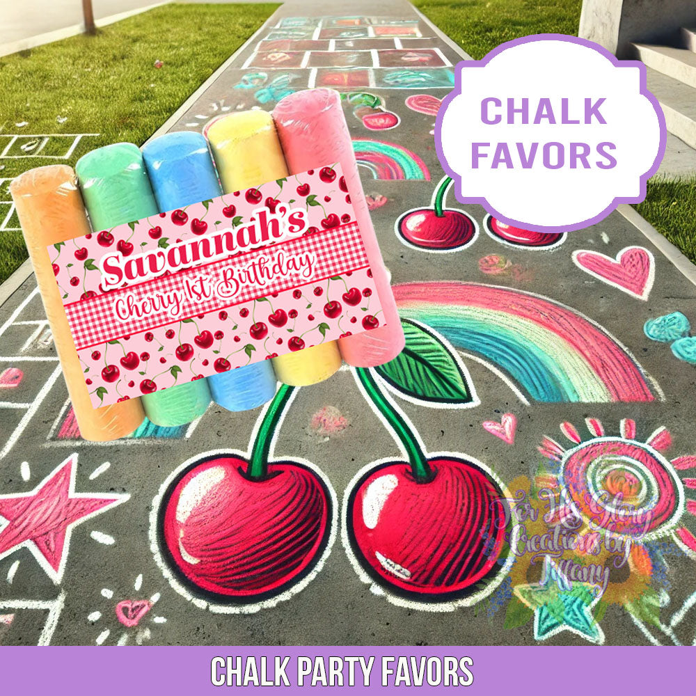 Chalk Birthday Favors