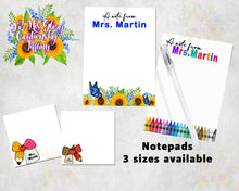 Load image into Gallery viewer, Personalized Teacher Notepad
