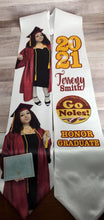 Load image into Gallery viewer, Custom Senior Number Graduation Stole
