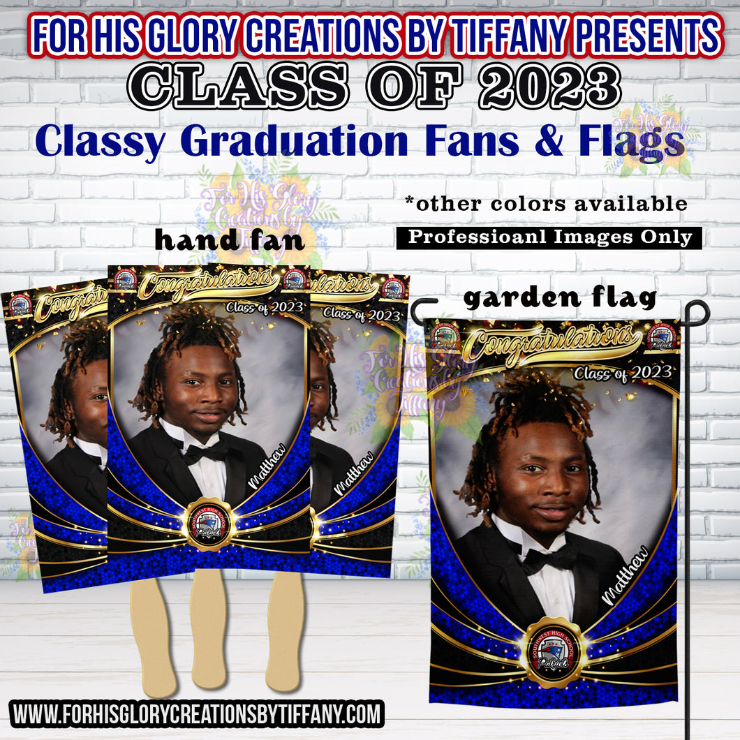 Classy Graduation Fan