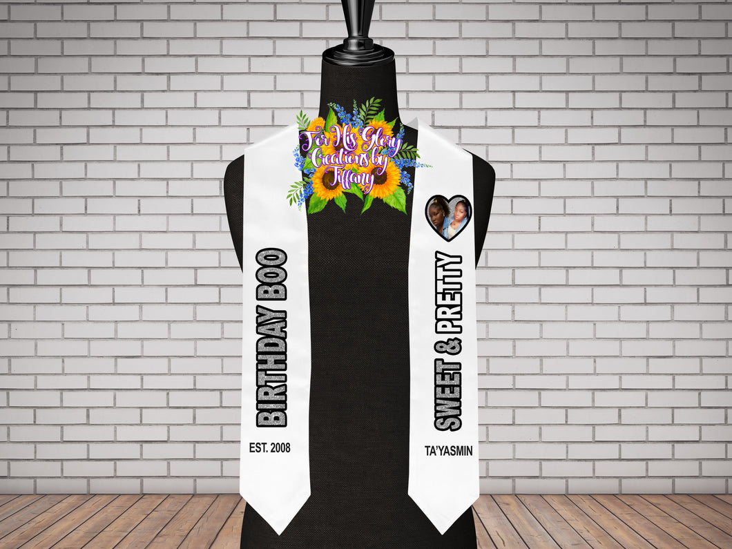 Special Order Birthday Stole