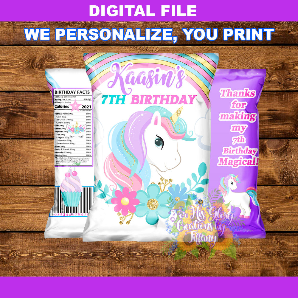 Unicorn Chip Bag